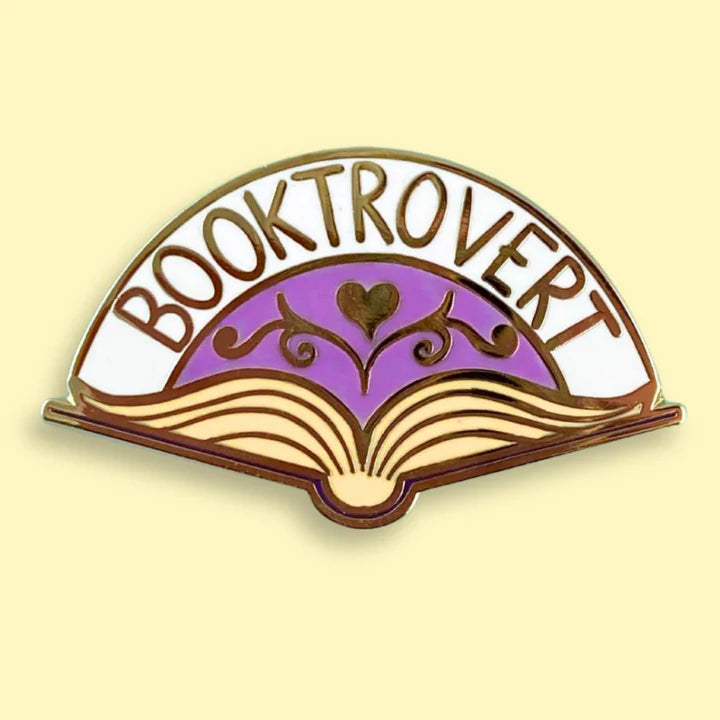 Jubly-Umph Enamel Pin: Booktrovert