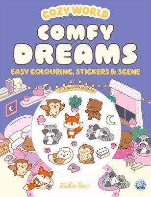 Cozy World: Comfy Dreams Colouring and Sticker Book