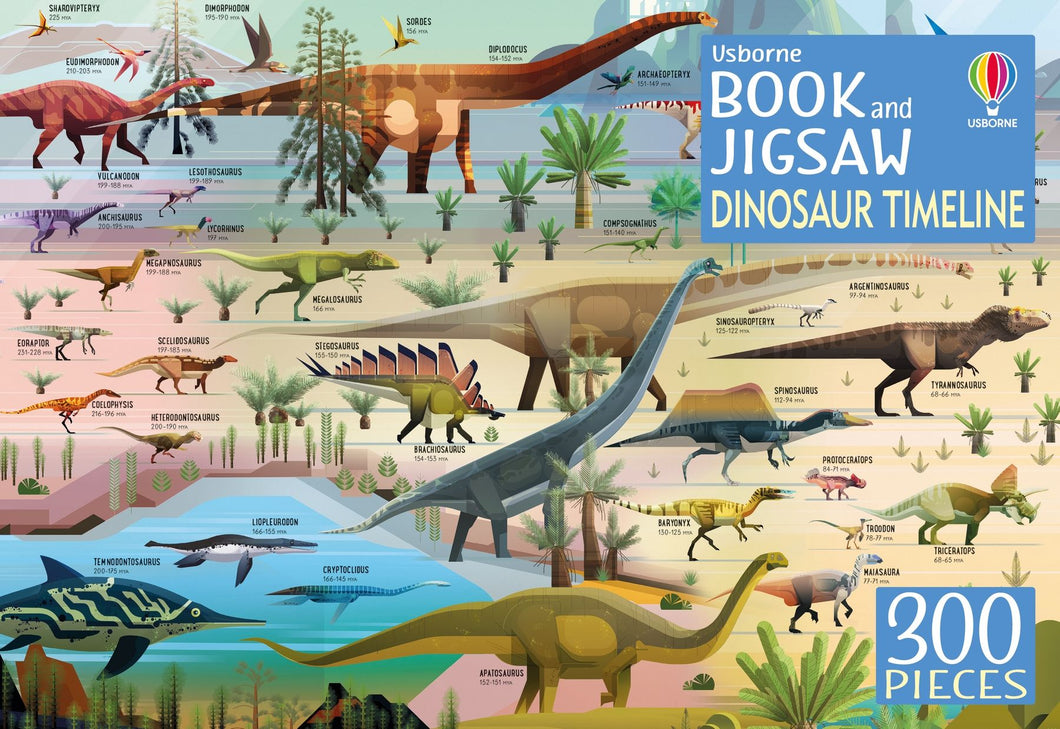 Book and Jigsaw: Dinosaur Timeline - Usborne