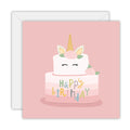 Greeting Card: Happy Birthday Unicorn Cake