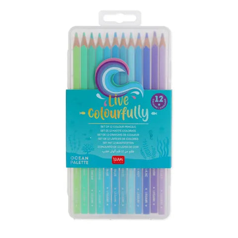 Live Colourfully: Ocean Palette - Set of 12 Pencils