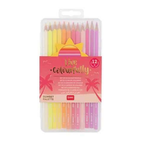 Live Colourfully: Sunset Palette - Set of 12 Pencils