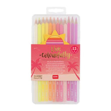 Load image into Gallery viewer, Live Colourfully: Sunset Palette - Set of 12 Pencils
