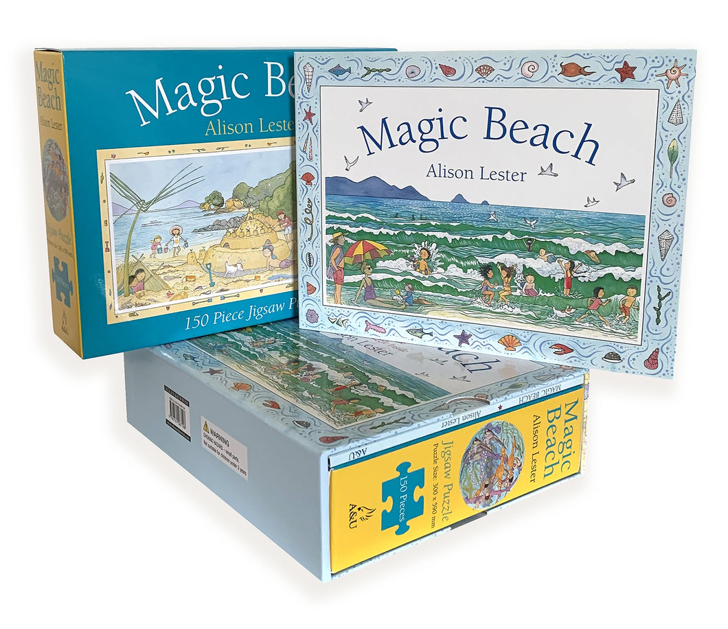 Magic Beach Book & Puzzle - Alison Lester