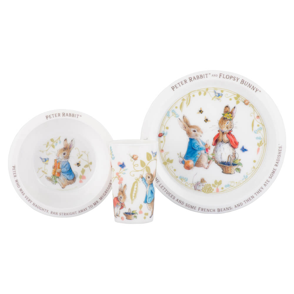 Peter Rabbit 3-Piece Mealtime Dinner Set