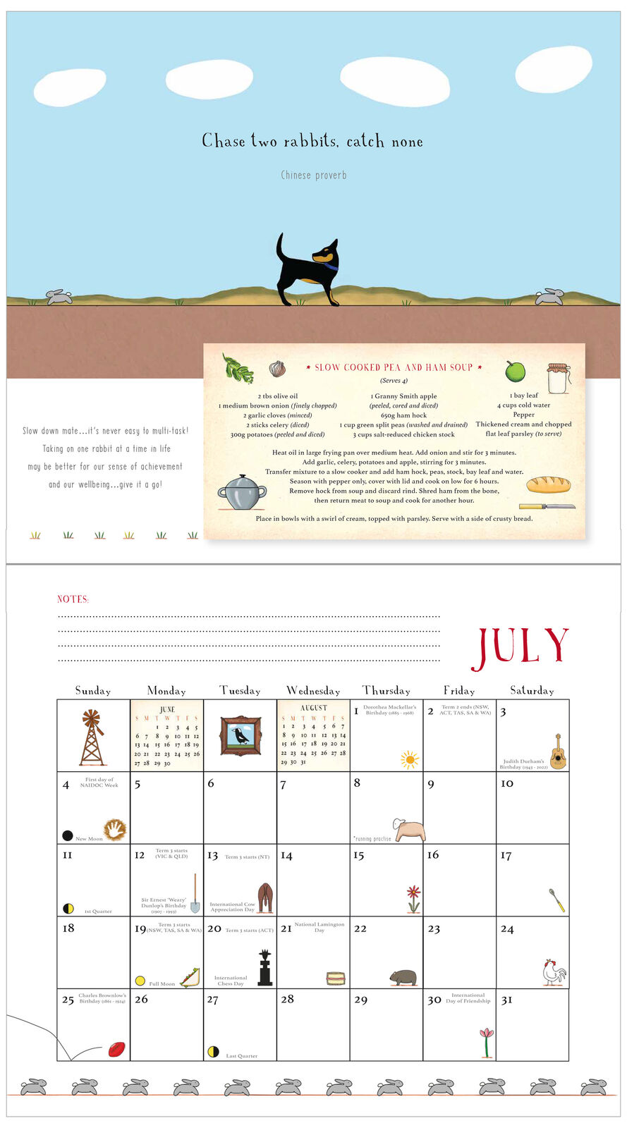Our Year In Australia 2027 Calendar - Red Tractor Designs