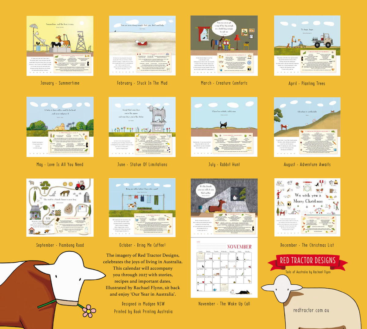 Our Year In Australia 2027 Calendar - Red Tractor Designs