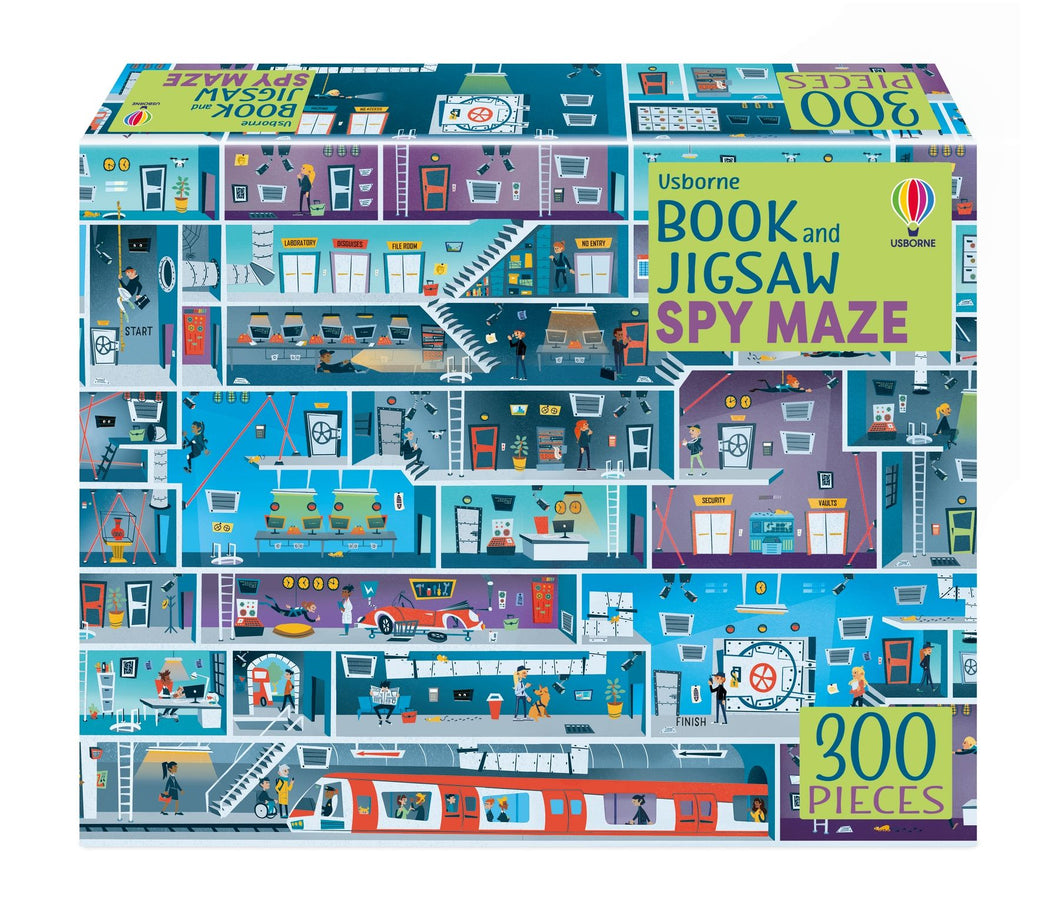 Book and Jigsaw: Spy Maze - Usborne