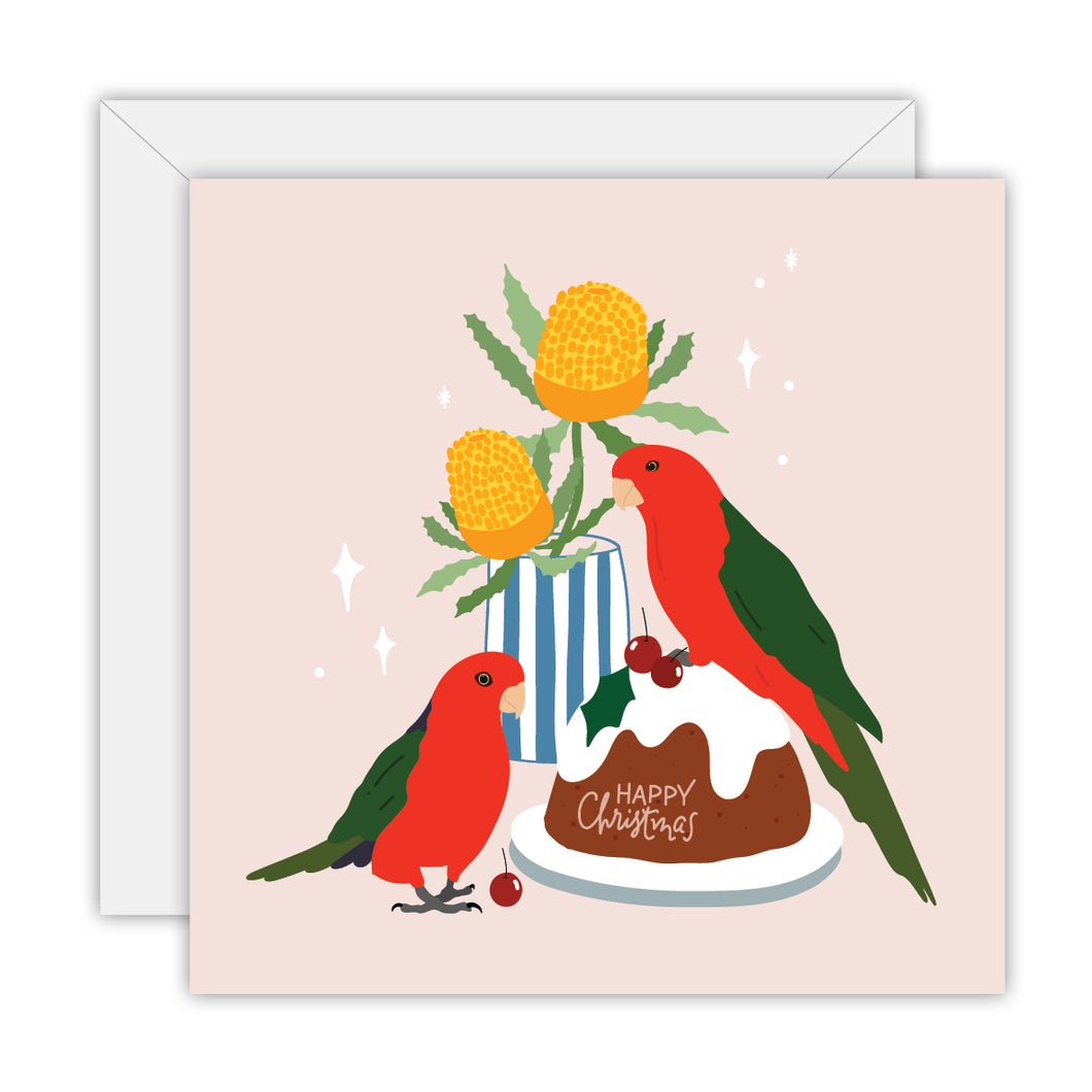 Christmas Card: King Parrot