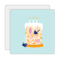 Greeting Card: Happy Birthday Blue Wren