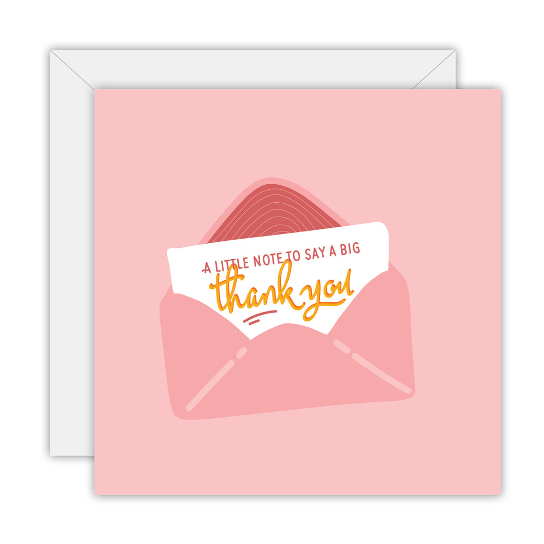 Greeting Card: A Little Note To Say A Big Thank You