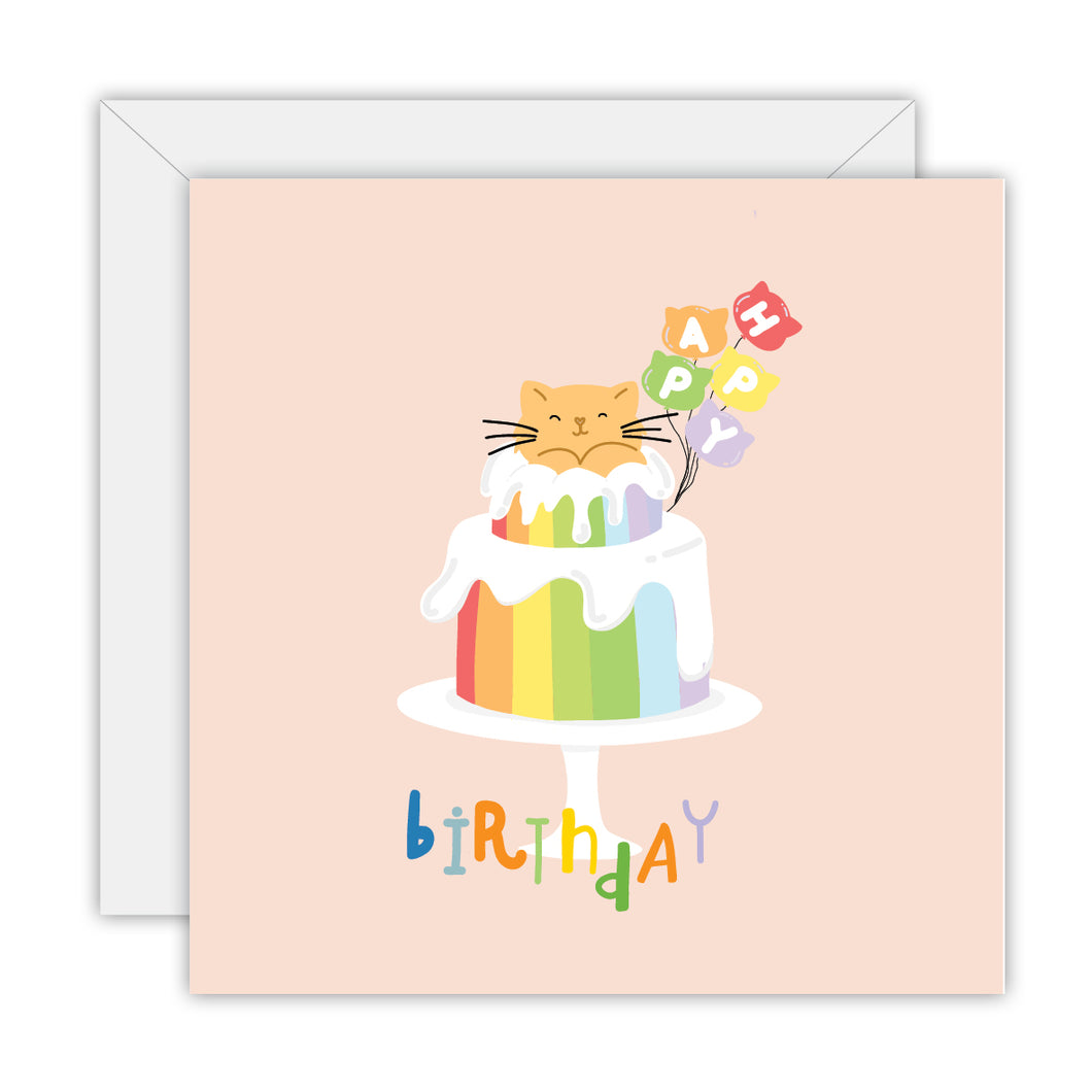 Greeting Card: Happy Birthday Rainbow