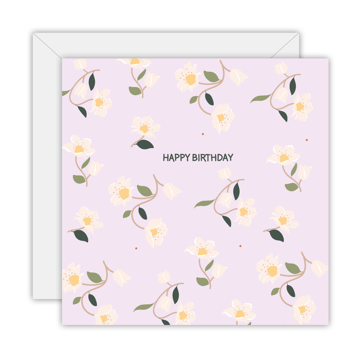 Greeting Card: Happy Birthday - Flowers