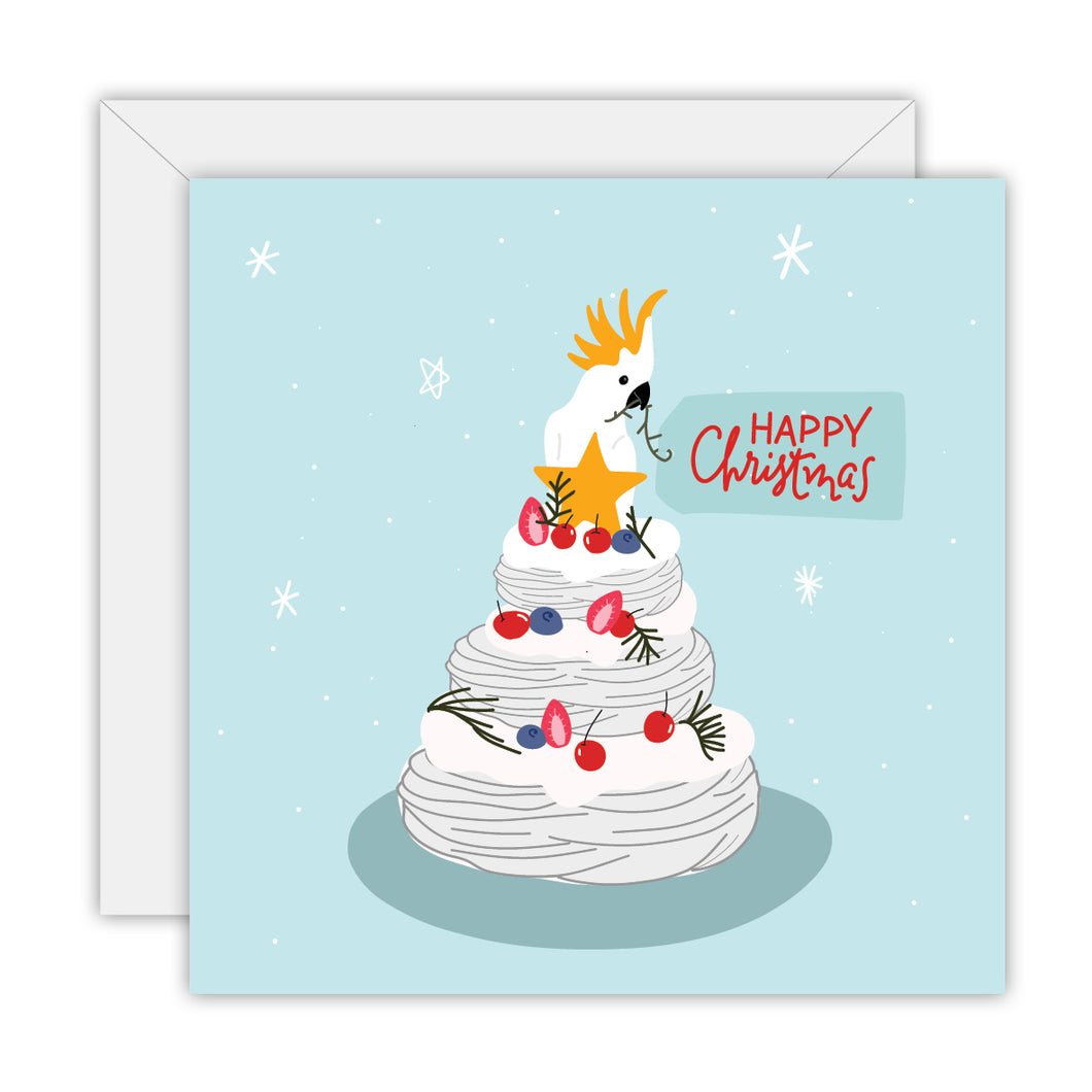 Christmas Card: Sulphur Crested Cockatoo