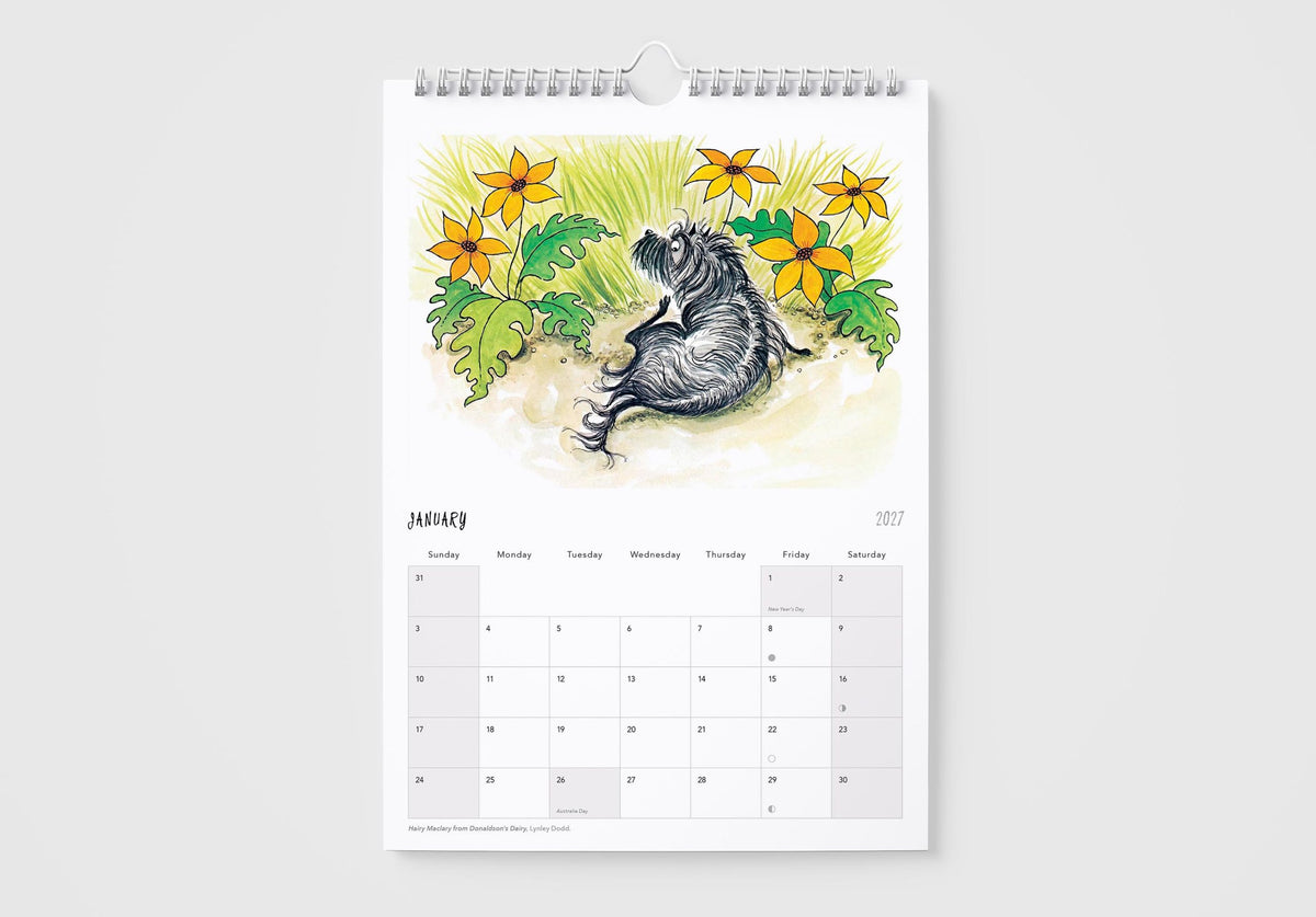 Hairy Maclary 2027 Wall Calendar