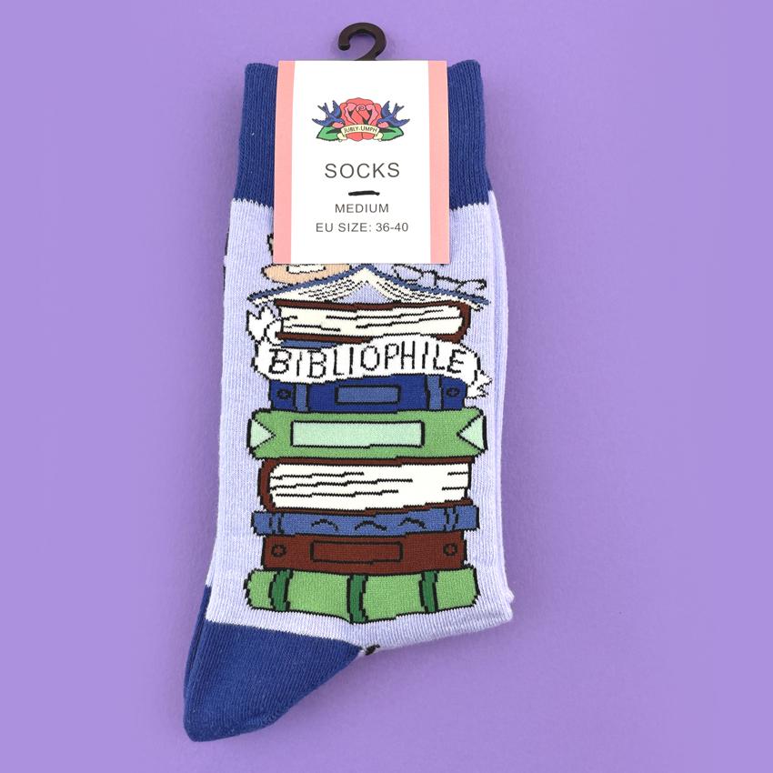 Jubly-Umph Socks: Bibliophile